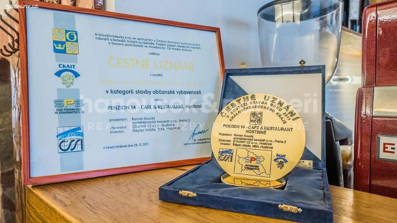 Penzion A Restaurace 14 Hostinné Dış mekan fotoğraf
